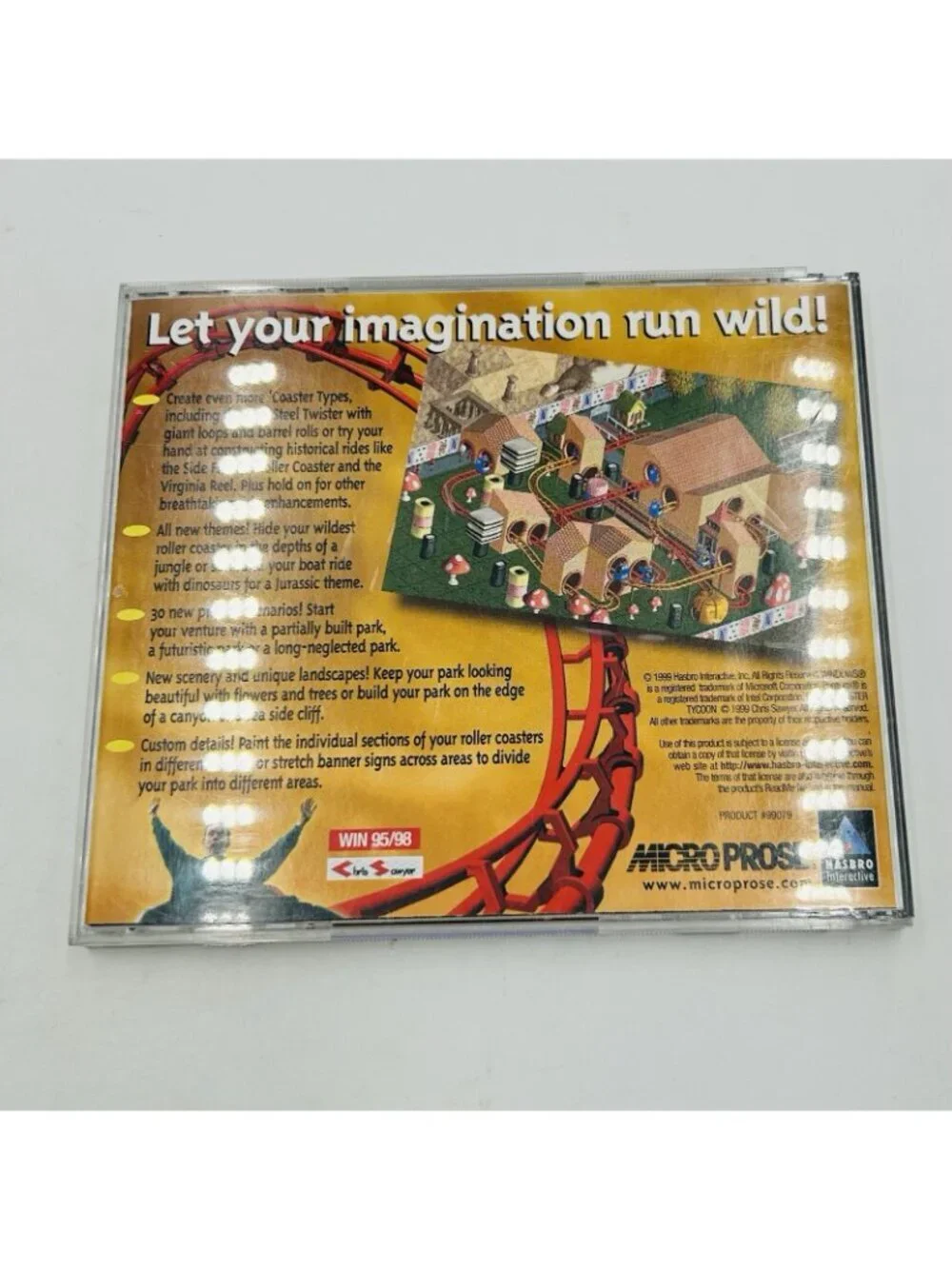 Roller Coaster Tycoon Corkscrew Follies Expansion Pack Windows 95 98 PC Game